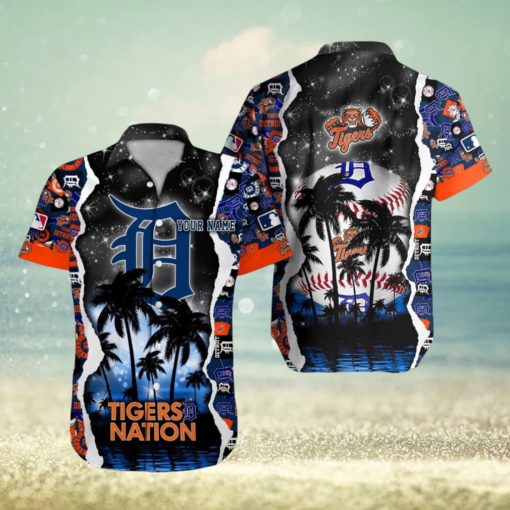 Detroit Tigers MLB Hawaiian Shirt Custom Name 3D All Over Printed Hawaii Shirt