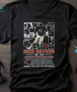 Dick Butkus 1942 – 2023 Chicago Bears 1965 – 1973 Thank You For The Memories T Shirt