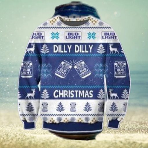 Dilly Dilly Bud Light Knitting Ugly Christmas Sweater Perfect Holiday Gift