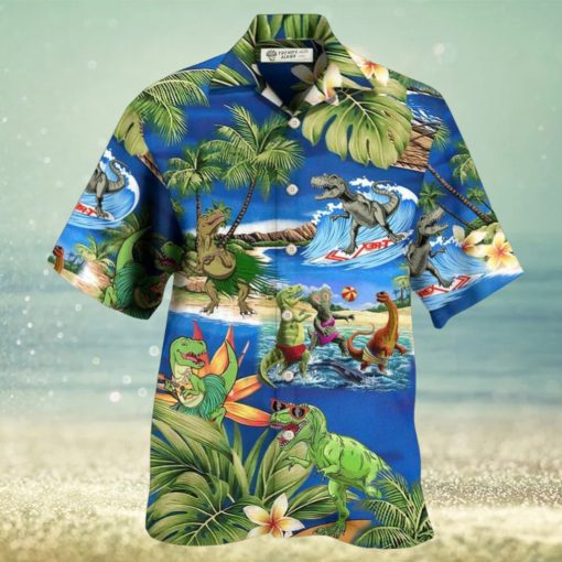 Dinosaur World Summer Beach Hawaiian Shirt