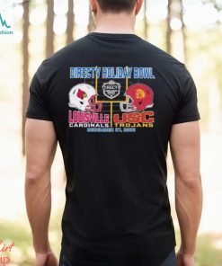 Directv Holiday Bowl Louisville Cardinals vs USC Trojans 2023 Dueling Helmet T Shirt