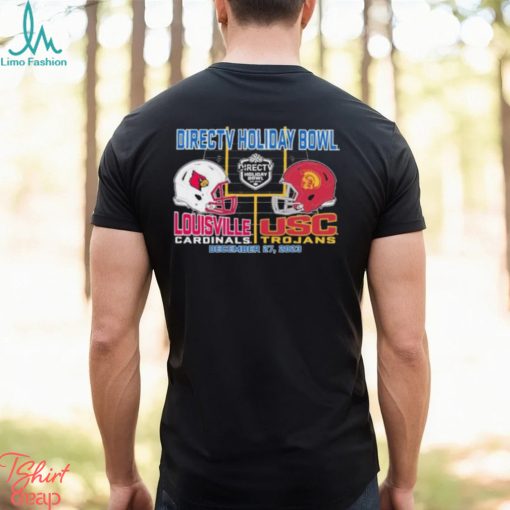 Directv Holiday Bowl Louisville Cardinals vs USC Trojans 2023 Dueling Helmet T Shirt