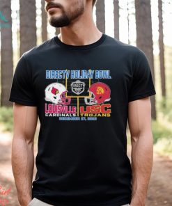 Directv Holiday Bowl Louisville Cardinals vs USC Trojans 2023 Dueling Helmet T Shirt