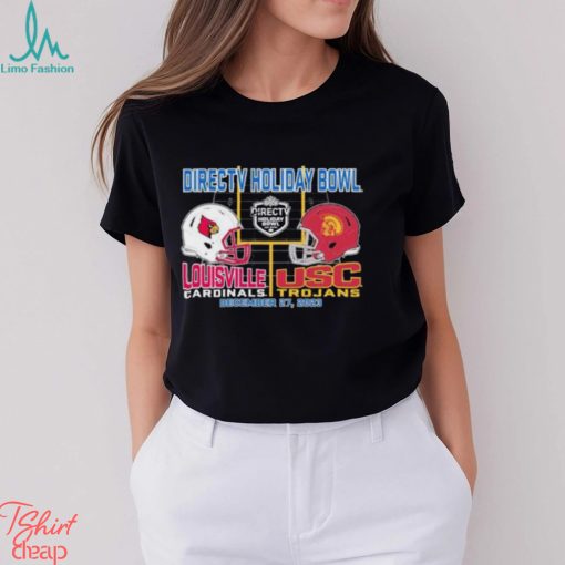 Directv Holiday Bowl Louisville Cardinals vs USC Trojans 2023 Dueling Helmet T Shirt