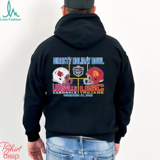 Directv Holiday Bowl Louisville Cardinals vs USC Trojans 2023 Dueling Helmet T Shirt