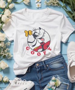 Disney Mickey And Friends Original Goofy Cartoon Icon Circle T shirt