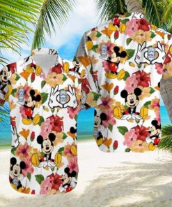 Disney Mickey Mouse And Busch Light Beer Hawaiian Shirt