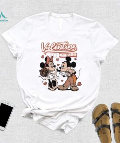 Disney Mouse Mickey and Minnie couple Valentine on main street shirt