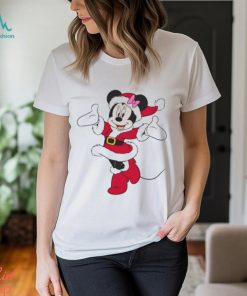 Disney Santa Minnie Mouse Holiday Short Sleeve T Shirt for Kids Customized White, hoodie, sweater, long sleeve and tank top Disney Santa Minnie Mouse Holiday Short Sleeve T Shirt for Kids Customized White