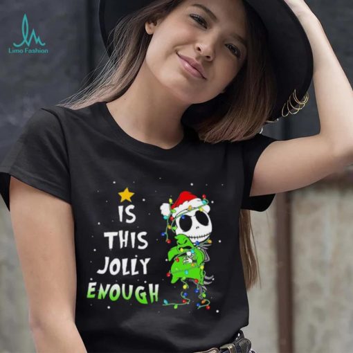 Disneyland Jack Skellington Oogie Boogie Is This Jolly Enough The Nightmare Before Christmas Shirt