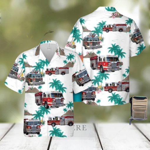 District of North Vancouver Fire and Rescue Aloha Hawaiian Shirt Beach Gift Short Sleeve Shirt