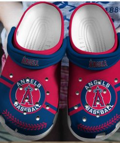Dive into Baseball Love Los Angeles Angels Artistry Inspired Unique Clog Footwear Design