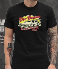Doc Brown’s Automotive Time Travel and Custom Est 1955 vintage retro t shirt