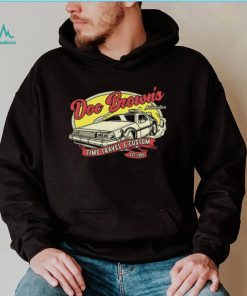 Doc Brown’s Automotive Time Travel and Custom Est 1955 vintage retro t shirt