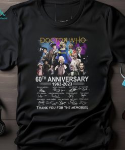Doctor Who 60th Anniversary 1963 – 2023 Signature Thank You For The Memories Unisex T Shirt