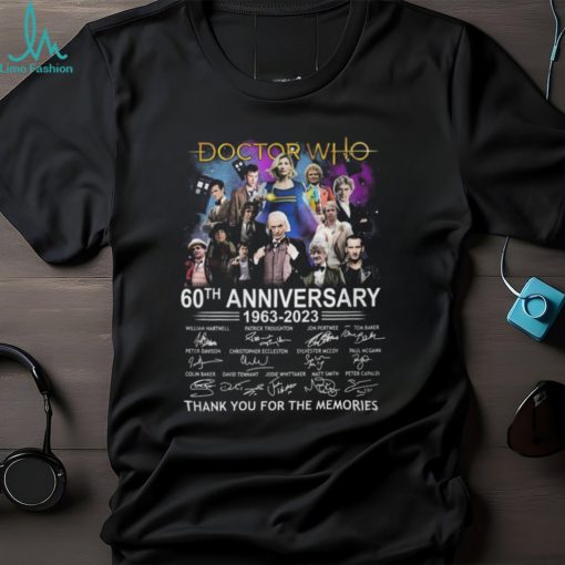 Doctor Who 60th Anniversary 1963 – 2023 Signature Thank You For The Memories Unisex T Shirt