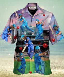 Dog Love Cricket Funny Lover Cricket And Dog Hawaiian Shirt