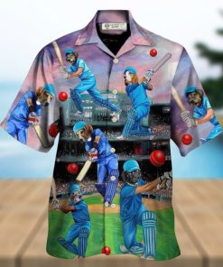 Dog Love Cricket Funny Lover Cricket And Dog Hawaiian Shirt