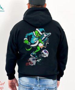 Dolphins Merch The Grinch Miami Dolphins Stomp On NFL Teams Christmas Shirt