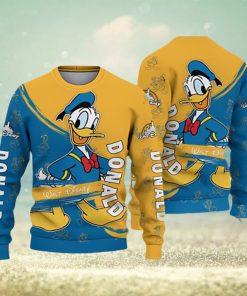 Donald Duck Blue Yellow Disney Carrtoon Lover Ugly Christmas Sweater 3D Printed Men And Women Holiday Gift