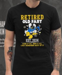 Donald Duck Retired old fart est 2024 done it all seen it all shirt