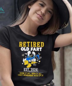 Donald Duck Retired old fart est 2024 done it all seen it all shirt