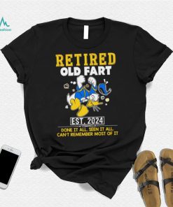 Donald Duck Retired old fart est 2024 done it all seen it all shirt