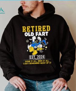 Donald Duck Retired old fart est 2024 done it all seen it all shirt