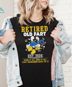 Donald Duck Retired old fart est 2024 done it all seen it all shirt