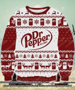 Dr Pepper Est 1885 Ugly Christmas Wool Knitted Sweater