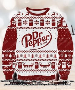 Dr Pepper Est 1885 Ugly Christmas Wool Knitted Sweater