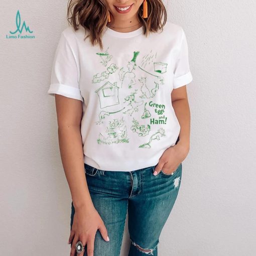 Dr. Seuss Mad Engine Men’s Green Eggs and Ham Graphic T Shirt