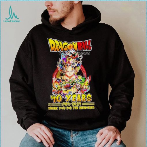 Dragon Ball 40 Years 1984 2024 Thank You For The Memories T Shirt