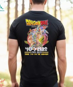 Dragon Ball 40 Years 1984 – 2024 Thank You For The Memories T Shirt