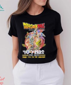 Dragon Ball 40 Years 1984 – 2024 Thank You For The Memories T Shirt