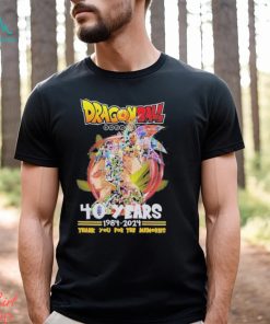 Dragon Ball 40 Years 1984 – 2024 Thank You For The Memories T Shirt
