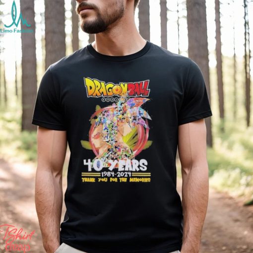 Dragon Ball 40 Years 1984 – 2024 Thank You For The Memories T Shirt