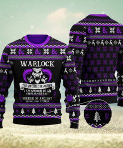 Dragon Classes Warlock Ugly Christmas Sweater The Warlock Ugly Christmas Game All Over 3D Gift For Men Women