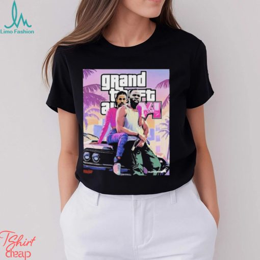Draymond Green And Jusuf Nurkic Funny NBA But GTA VI Poster Looks Home Decor Poster T Shirt