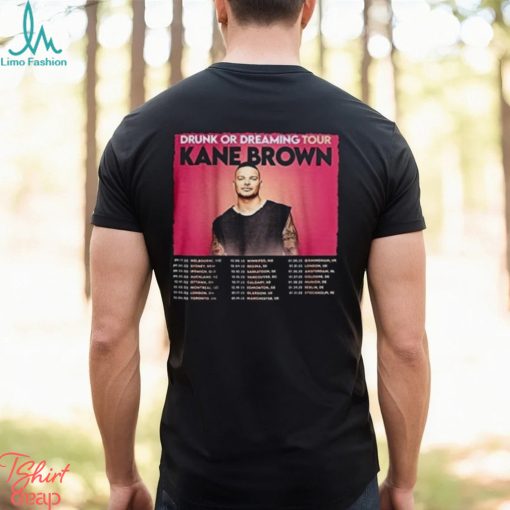 Drunk Or Dreaming Tour Shirt, Kane Brown Tour 2023 2024 Music Festival Tour Tshirt