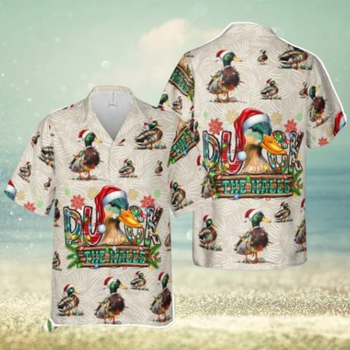 Duck The Halls Christmas Hawaiian Shirt