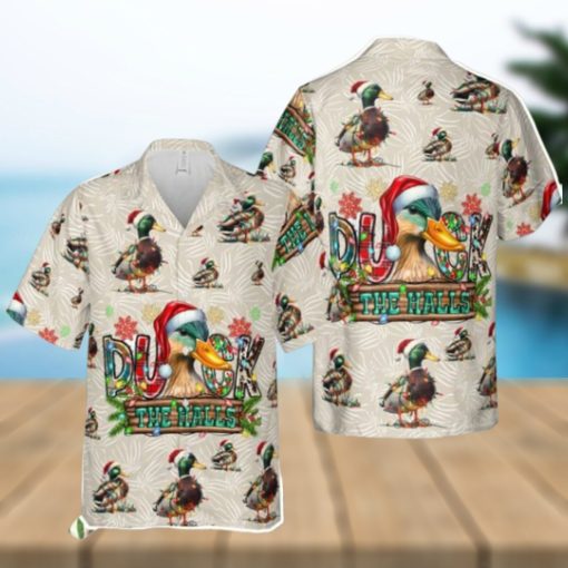 Duck The Halls Christmas Hawaiian Shirt