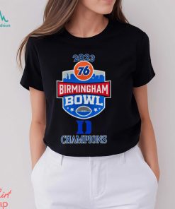 Duke Blue Devils Champions 2023 76 Birmingham Bowl logo shirt