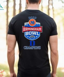 Duke Blue Devils Champions 2023 76 Birmingham Bowl logo shirt