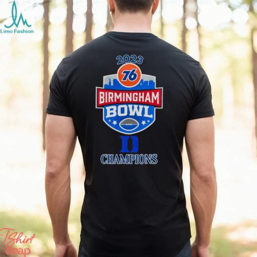 Duke Blue Devils Champions 2023 76 Birmingham Bowl logo shirt