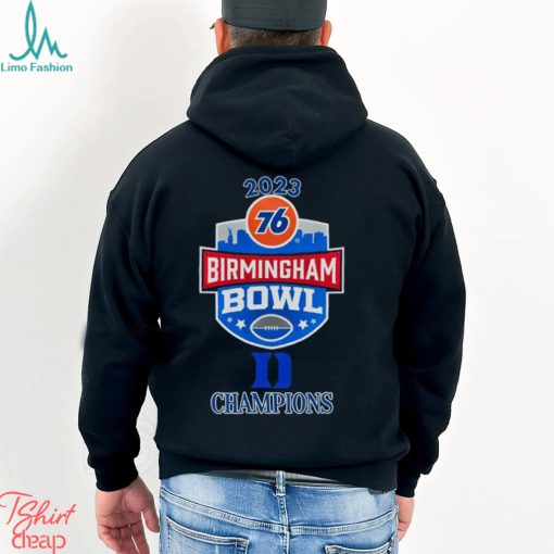 Duke Blue Devils Champions 2023 76 Birmingham Bowl logo shirt