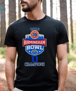Duke Blue Devils Champions 2023 76 Birmingham Bowl logo shirt