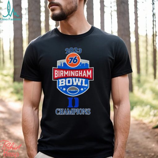 Duke Blue Devils Champions 2023 76 Birmingham Bowl logo shirt