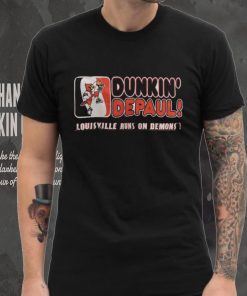 Dunkin’ Depaul Louisville runs on demons shirt