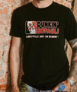 Dunkin’ Depaul Louisville runs on demons shirt